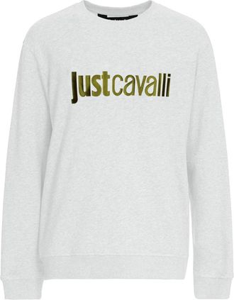 Just Cavalli Truien - Heren - Sweatshirts - Wit - S - Hoodies & sweatvesten