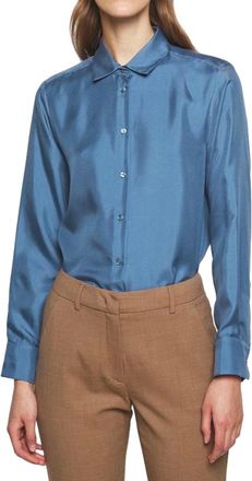 Max Mara Blue silk Vader shirt Size S