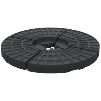 OEM Peso Para Base De Sombrilla De 4 Piezas Rellenable De Agua 52 Litro Arena 60 Kg O Mixto 70 Kg Para Base Cruzada Negro