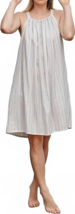 Care By Me Vivienne Dress In Grey/white