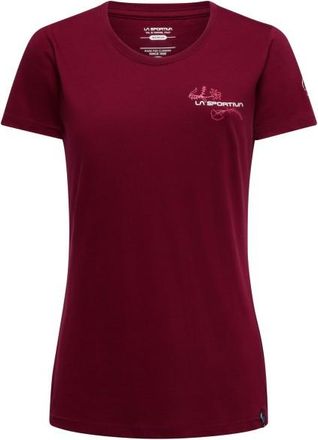 La Sportiva Climb Flower T-Shirt T-Shirt f&uuml;r Damen | rot