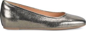S&ouml;fft Womens Poppy Flat Shoes In Silver