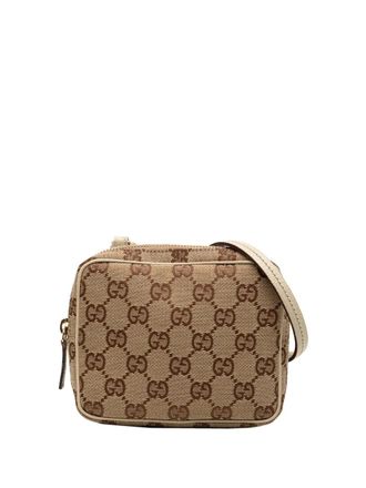 Gucci 2000-2015 GG Canvas crossbody bag - Brown