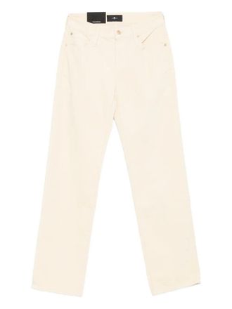 7 For All Mankind Pantaloni Calie In Velluto A Coste-Donna