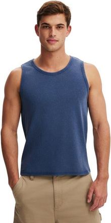Cotton On Mens Rib Tank in True Navy Wash at Nordstrom, Size X-Large
