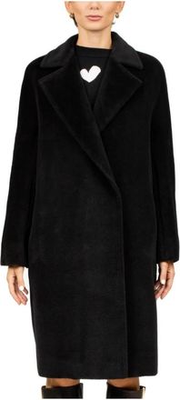 Max Mara Sidney Coat - Dames - Mantel - Zwart - 2XL - Wol - Jassen