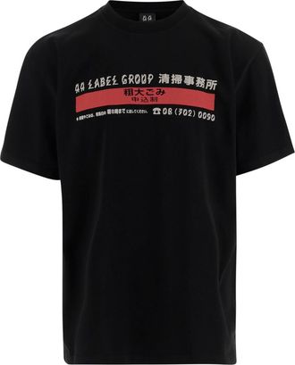 44 Label Group Black Crew Neck T-Shirts