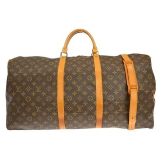 Louis Vuitton Pre-owned Weekend Bags, unisex, Brown, Size: ONE SIZE Pre-owned Keepall Bandouliere Bag