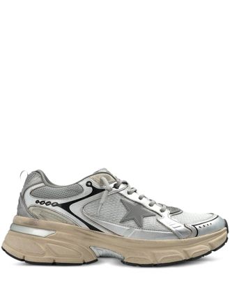Golden Goose Lightstar Mesh And Nappa Upper Mesh Tongue And Heel Tpu Star