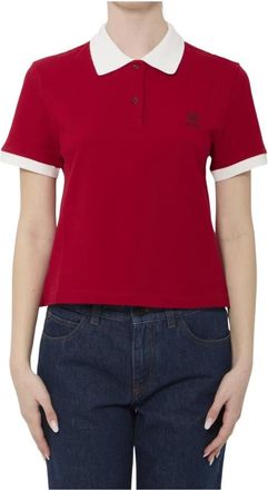 Versace Polo con Logo Medusa - Tops - Mujer - Rojo - M