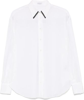 Brunello Cucinelli Camicia in seta - Bianco