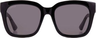 Gucci Dark Grey Square Ladies Sunglasses GG1338S 001 54