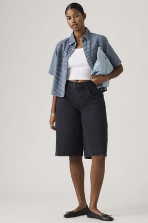 Levi's Super Baggy Jorts - Donna - 23 - Nero / Chipped Black Oyster Top