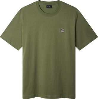 Paul Smith T-shirt in cotone con logo Zebra di Ps By Paul Smith