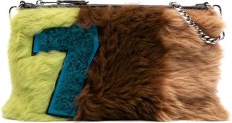 Miu Miu 2010-2025 Fur Montone Stripe crossbodytas - Veelkleurig