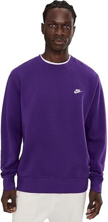 Nike Club Basket Ball Crew Mens Workout Wild Grape/White : SM, Cotton/Polyester