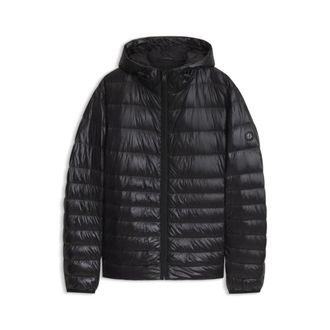 BOSS Hooded down jacket in water-repellent fabric