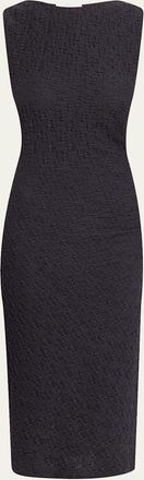 Vince Sleeveless Gathered-Waist Dress