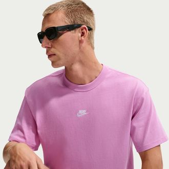 Nike Mens Nike Sportswear Premium Essentials T-Shirt in Purple | IH1121-503