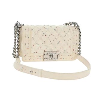 Chanel Pre-owned Vintage Schoudertas - Dames - Pre-owned - Beige - Maat: ONE Size Leer