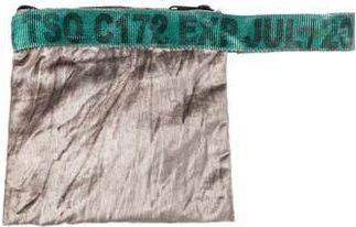 Puebco Vintage Sling Belt Pouch in Silver X Green at Nordstrom