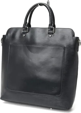 Louis Vuitton Black Noir Epi Leather Tote Bag (Pre-Owned)