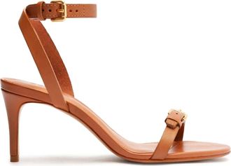 Schutz Womens Aurora Mid Stiletto Sandals In Miele