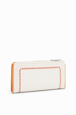Desigual Womens Mone_Prime INES Tri-Fold Wallet, White, 19