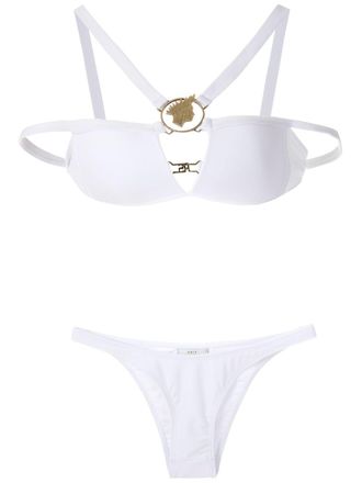 Amir Slama Set bikini metallizzato - Bianco