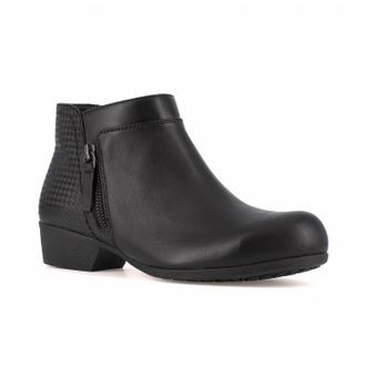 Rockport Womens Carly Work Safety Toe Bootie In Black