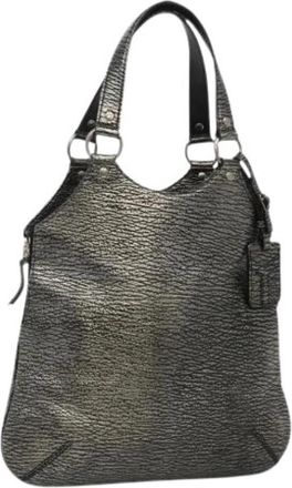 Saint Laurent Pre-owned Shoulder Bag - Dames - Vintage Schoudertas - Grijs - ONE Size - Leer - Vintage