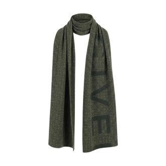 Givenchy Bufanda de Lana con Logo - Accessories - unisex - Verde - ONE SIZE