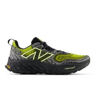 New Balance Mens Fresh Foam X Hierro v8 in Black/Green/Yellow Synthetic, size 6.5