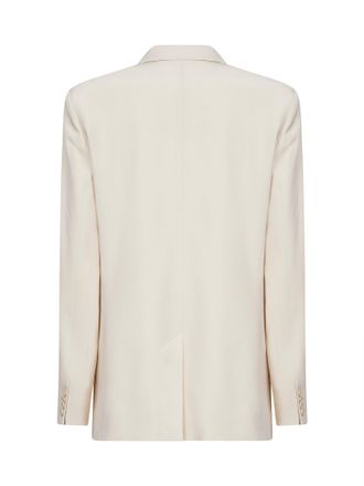 Isabel Marant Womens Blazer Calie Ivory Crepe Acetate Jacket