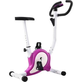 vidaXL Bicicleta Est&aacute;tica Con Resistencia De Cinta Morada Vidaxl