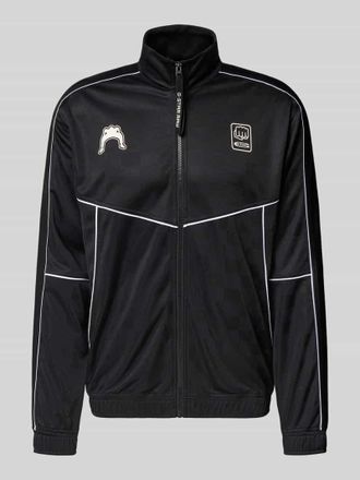G-Star Trainingsjacke mit Kontraststreifen in Black, Gr&ouml;&szlig;e XL