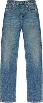 Rick Owens Straight-Leg Jeans - Heren - Regular Fit Jeans - Blauw - W29 - Katoen - Jeans