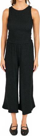 Sadie & Sage Howdy Honey Textured Pants In Black