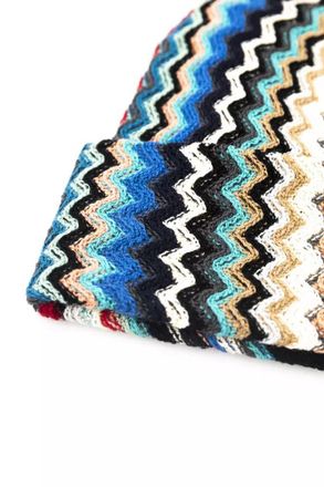 Missoni MI-22438 Geometric-Patterned Wool Beanie - Multicolor