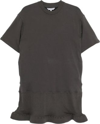 Melitta Baumeister Abito con orlo ondulato - Grigio