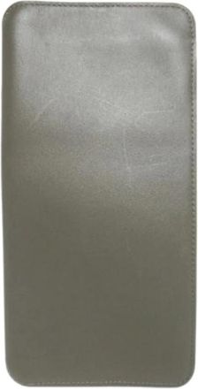 Louis Vuitton Pre-owned Vintage Lange portemonnee (bi-fold) - Heren - Vintage Tassen - Groen - ONE Size - Leer - Vintage