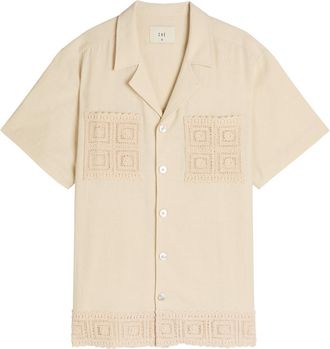CHÉ Studios Che Inigo Crochet Cotton-blend Shirt - Ivory - XL