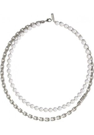 Guess Womens JUMN04062JWSTWIT-U Ladies Necklace - Silver Stainless Steel - One Size
