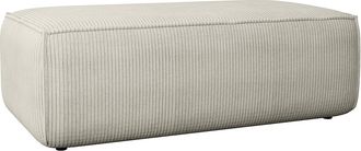 Vente-Unique Puf de pana beige AMELIA