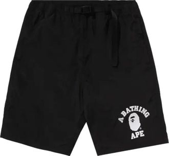 A Bathing Ape College Beach Shorts Black 1K30-153-005-BLACK