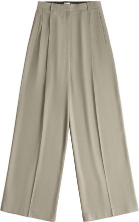 Tod's wide-leg tailored trousers - women - Acetate/Wool/Viscose - 46 - Neutrals