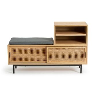 La Redoute Interieurs Bank in fineereik en vlechtwerk, Waska