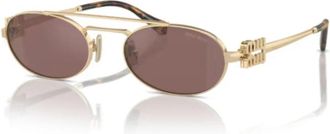 Miu Miu Elegante zonnebril voor stijlvolle look - unisex - Zonnebrillen - Geel - ONE Size - Accessoires