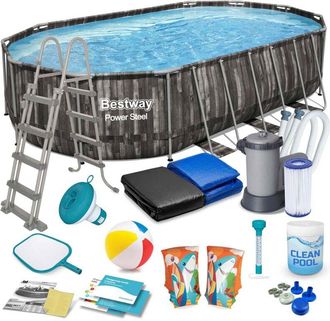 OEM Piscina De Jard&iacute;n Con Estructura 610 X 366 X 122 Cm 18 En 1 Bestway 5611r