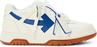 Off-white Mens Off White Outofoffice Calf Leather Low Top Trainers in White/Blue - Size UK 6